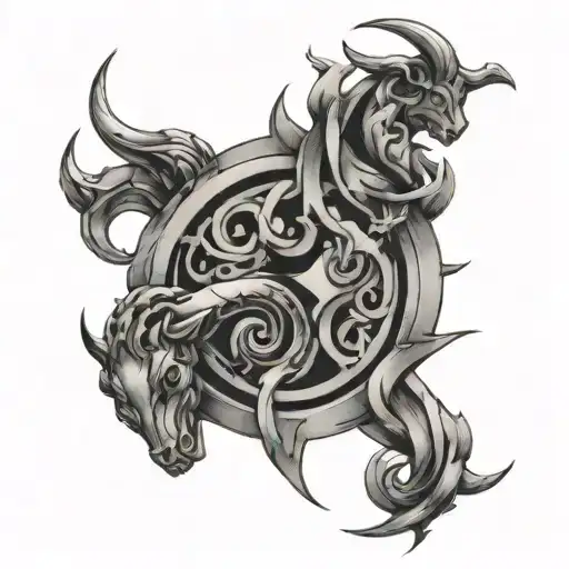 Gemini And Taurus Zodiac Sign Intertwined Within