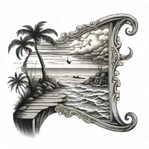 Knockin On Heavens Door Leading To The Ocean