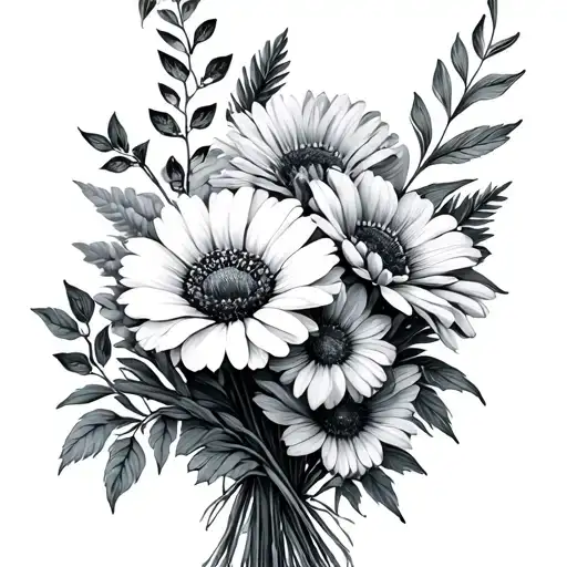 January September And August Birth Flower Bouquet