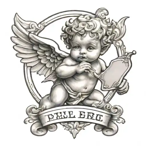 Cherub Holding Banner