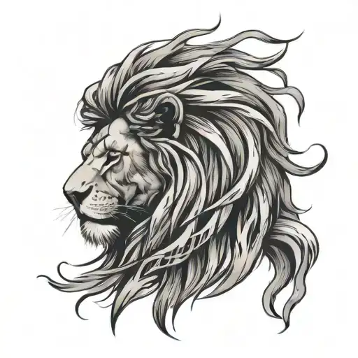 A Lion With Dreadlocks Tears Dropping