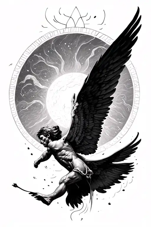 Icarus Flying Towards The Sun