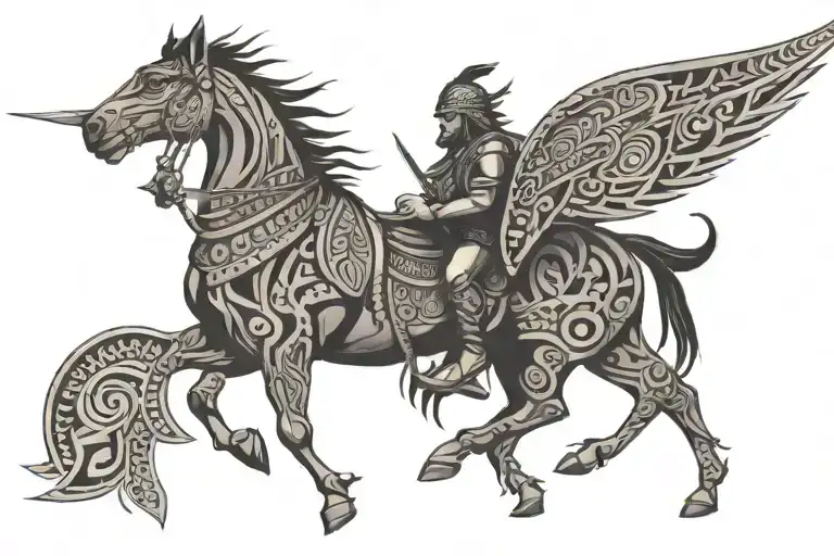 Warrior Tribal Patterns Inspired