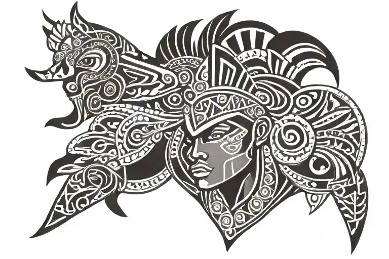 Zulu Warrior Tribal Patterns Inspired