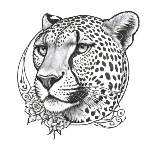 Cheetah And Half Moon