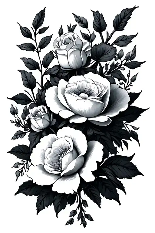 Roes And Other Flaral Design