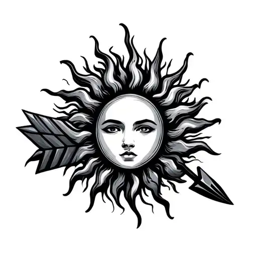 Sun With Arrow