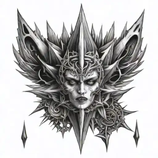 Goth Fine Line Spikes