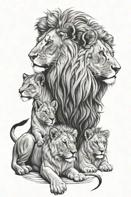 Lion Family
