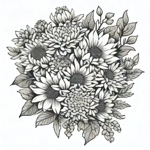 Dainty Flower Bouquet Using Chrysanthemums