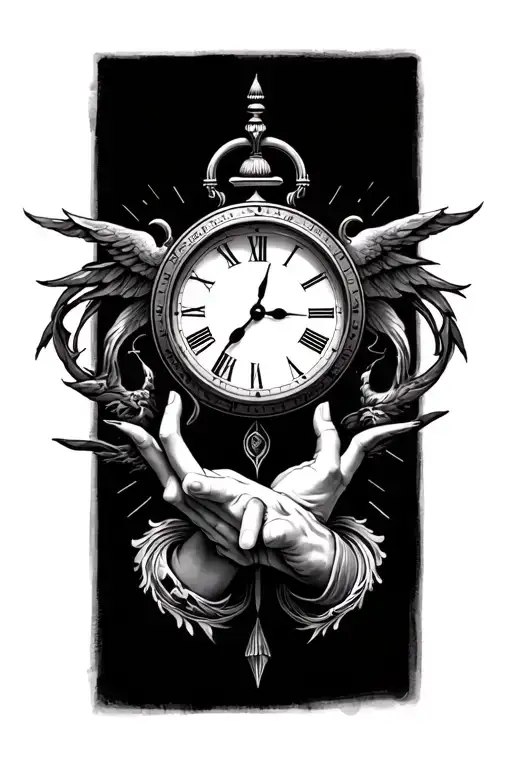 Birth Clock Hands Pointing