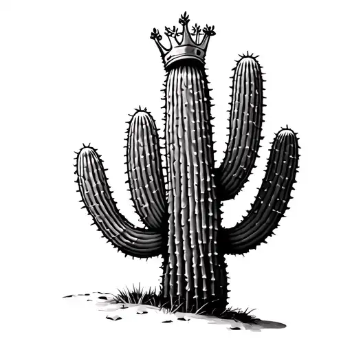 Saguaro Cactus With Crown