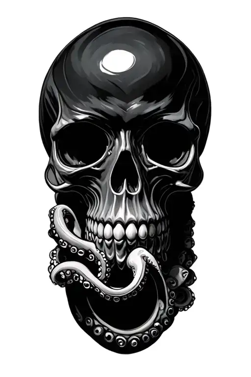 Octopus Wrapped Skull