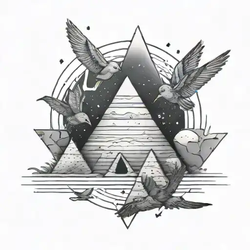 Space Birds Pyramids
