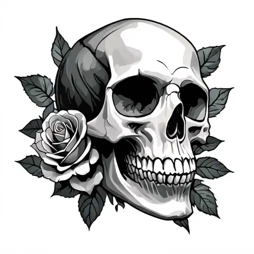 Skull And Roses