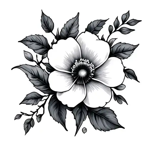 Simple Flower And Vine Growing