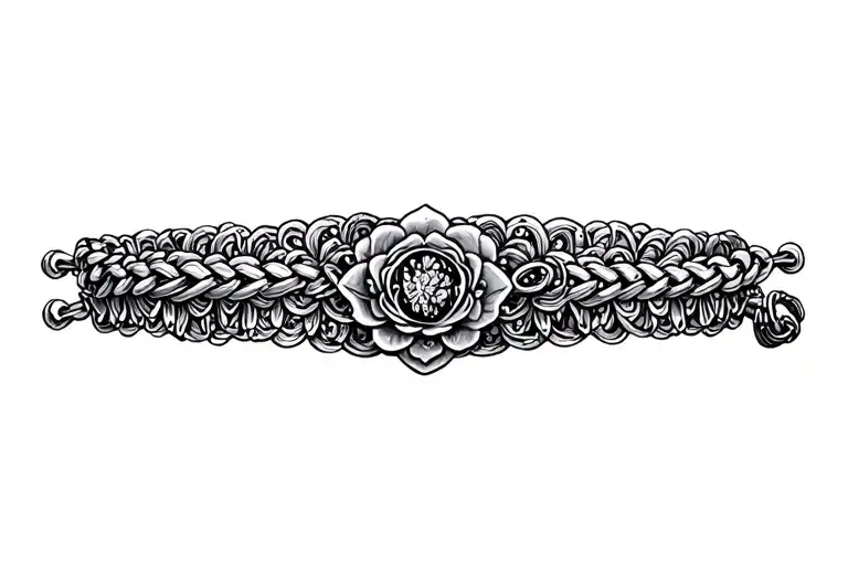 Charm Bracelet Tattoo On Forearm