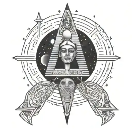 Egyptian Galaxy Filled With Stars