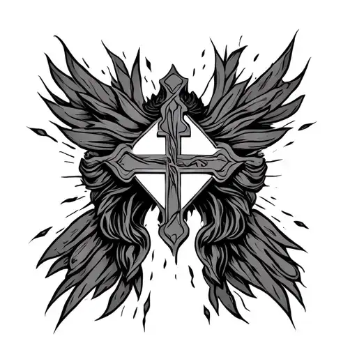 Jesus Cross On Chest