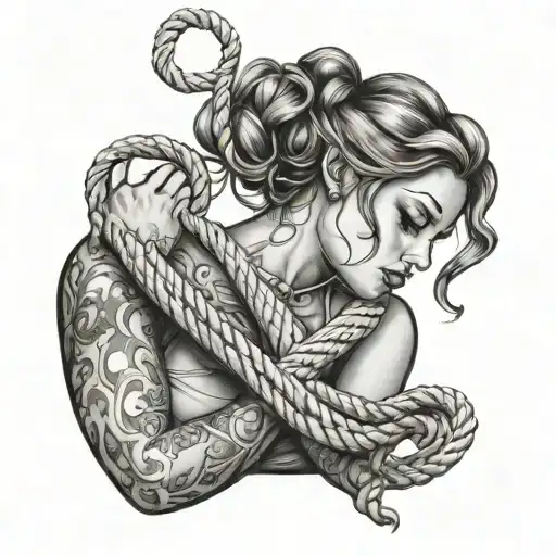 Submissive Bdsm Rope Beautiful Woman