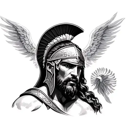 Spartan And Zeus With Colosseum