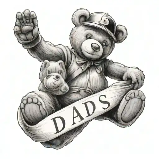 A'dreama With Teddy Bear Holding ' Between A And D