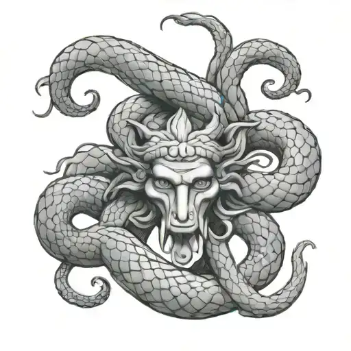 Medusa Snake Back