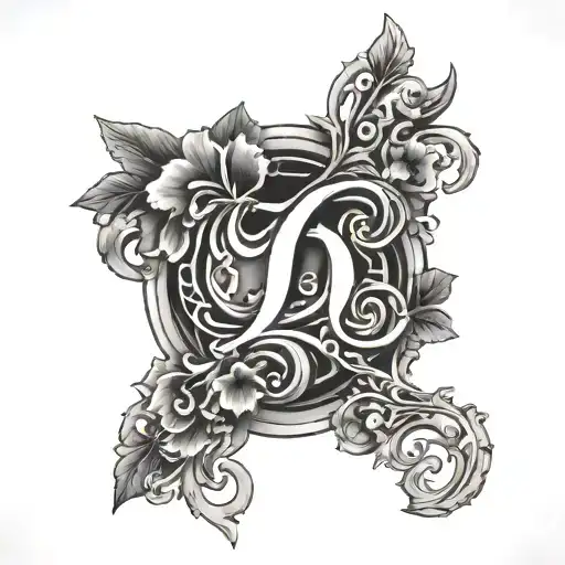 Initals D P With Irish Theme