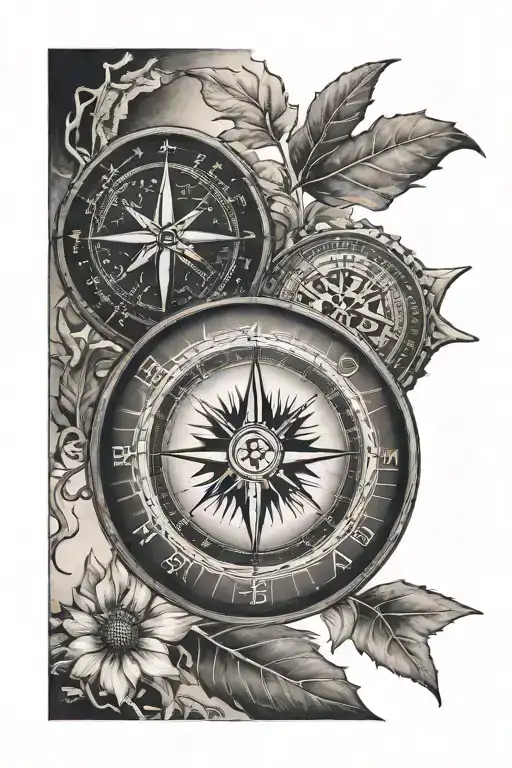 Vegvisir Compass And Aegishjalmur