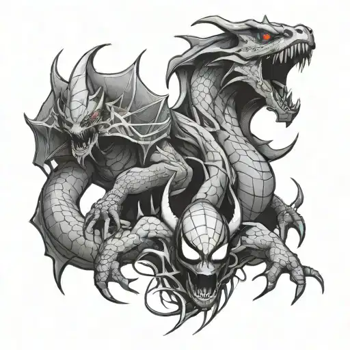 Dragon And Spider Man