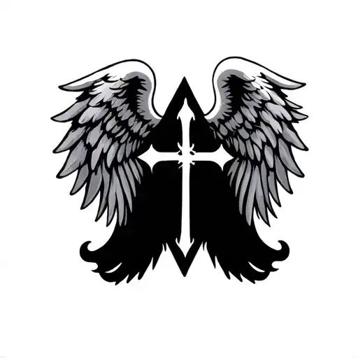 Cross Angel Wings