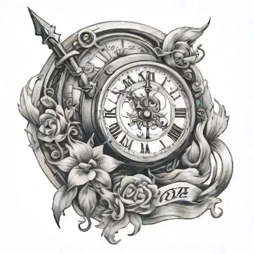 Sagittarius And Clock