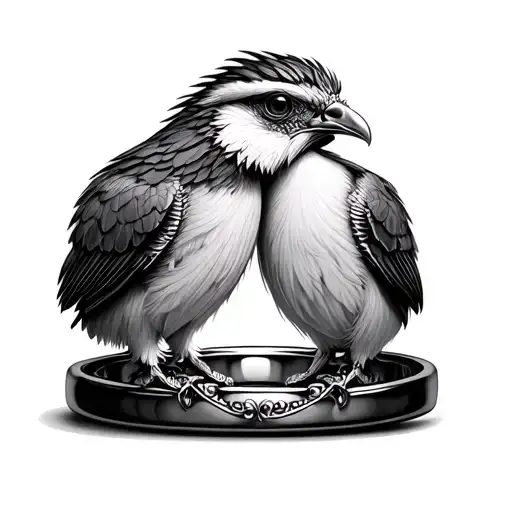 Two Hedgos Inside Wedding Rings