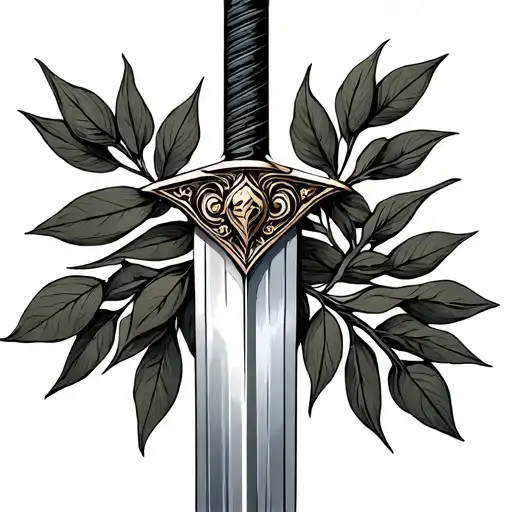 Olive Branches Broken With Sword