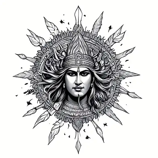 Sanskrit- I Am A Warrior And Never Give Up