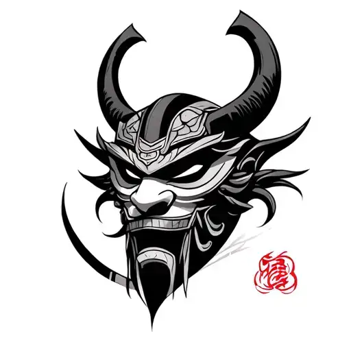 Samurai Oni Mask