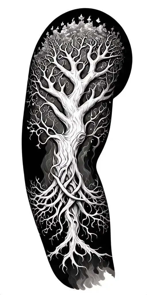 Yggdrasil Tattoo On Arm