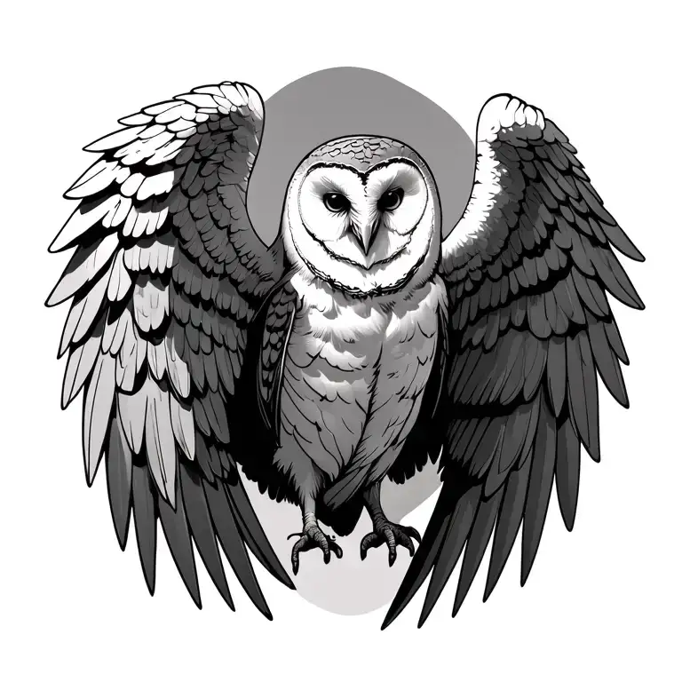 Angel Wings Using Barn Owl Wing Shape