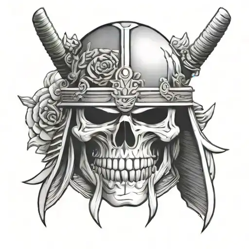 Samurai Helmet Skull