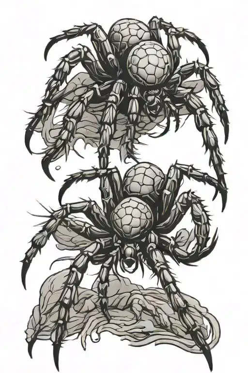 Giant Spider Crawling