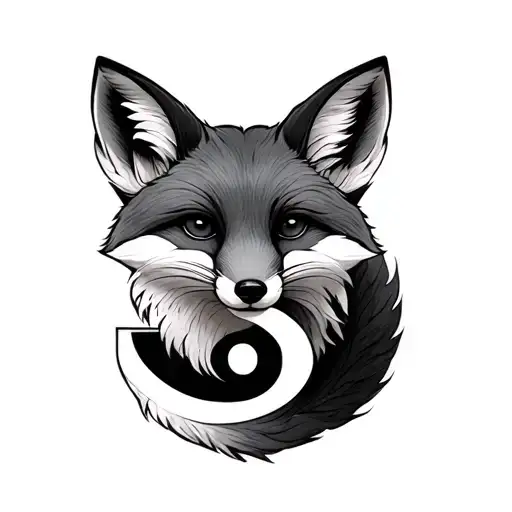 Fox Sitting Shape Of S Letter