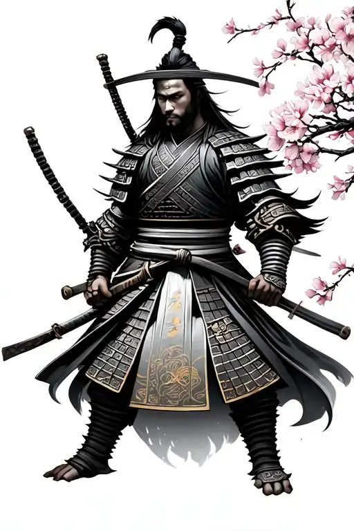 Samurai Warrior Cherry Blossom