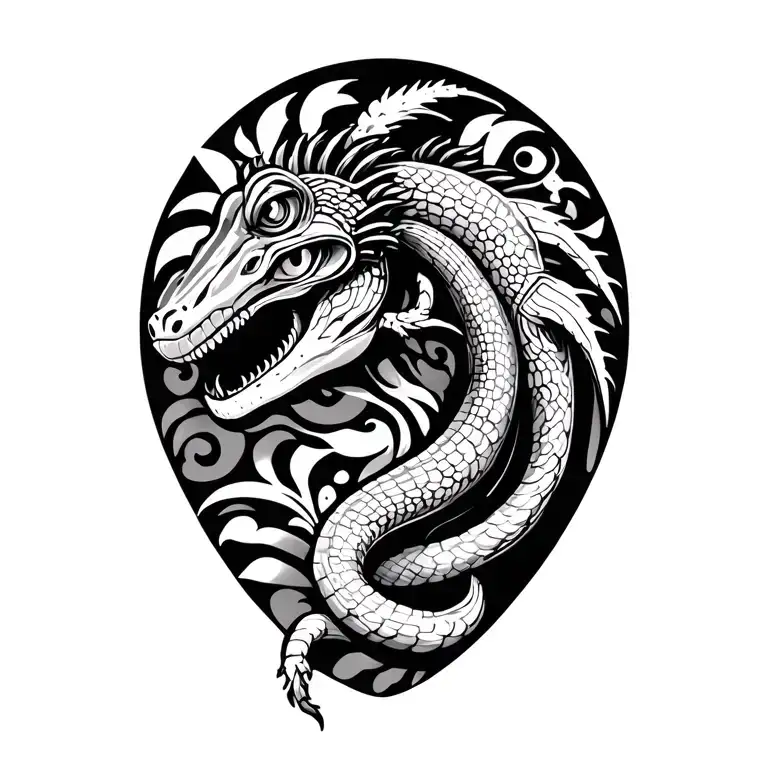 Polynesian Lizards Shoulder