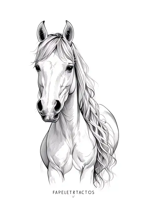 A Woman With A Horse