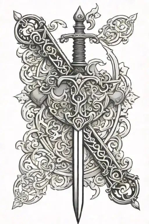 Khanda Sword Tatto Idea