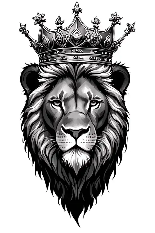 Lion Wearing Crown