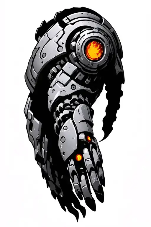 Warhammer 40K Biomechanical Arm Gear Integrated Within