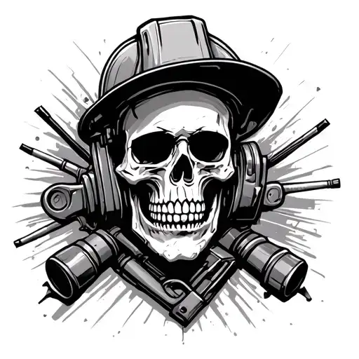 Skull Construction Worker