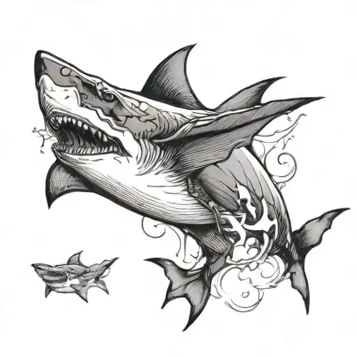 Bat On A Sharks Back