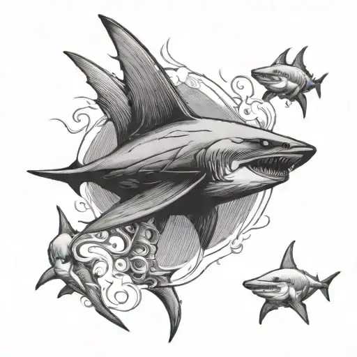 Bat On A Sharks Back